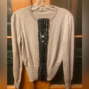 Alberta Ferretti Gray Knit Top